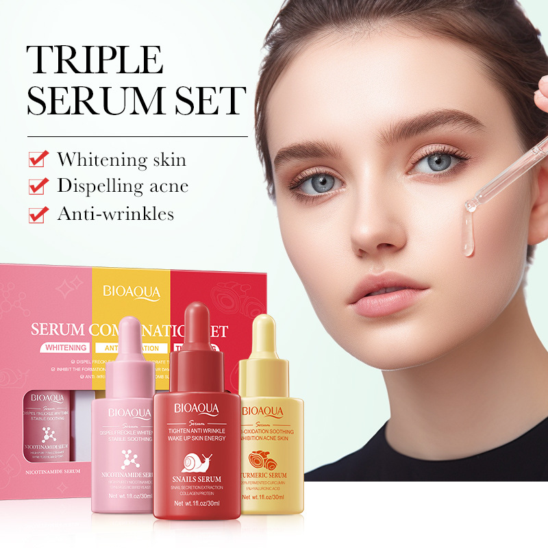 3pcs/set BIOAQUA Vitamin C Ret - The Ordinary Serum Hyaluronic Acid recension och pris