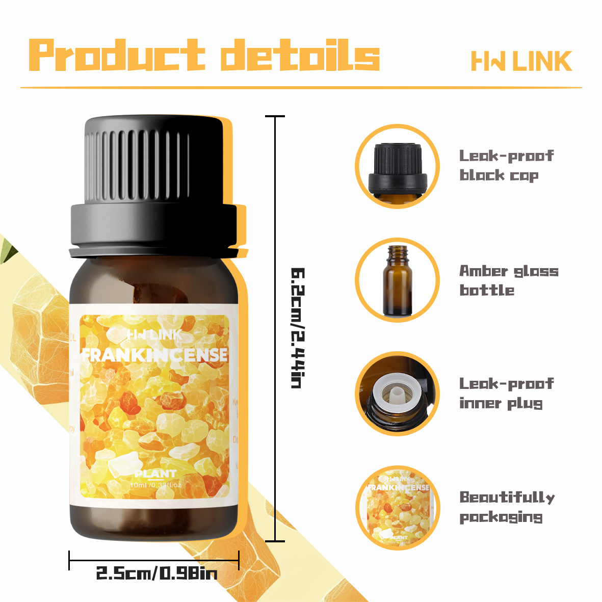 Frankincense Essential Oil 10m - Perfume Fragrance Oil recension och pris